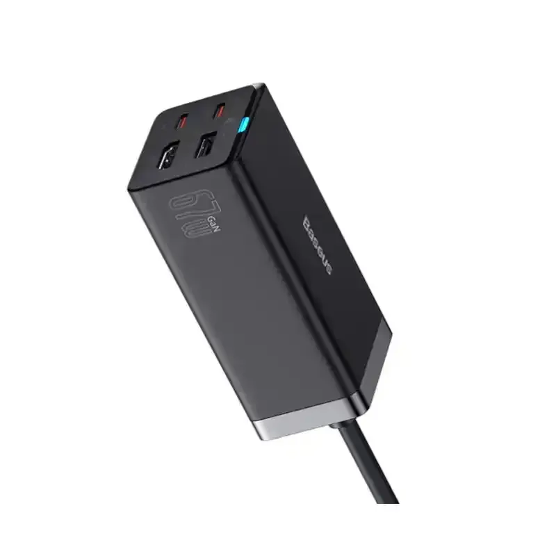 طراحی شارژر رومیزی و  هاب  Gan 5 pro باسئوس